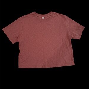Uniqlo Women's Short Sleeve Tee in Mauve